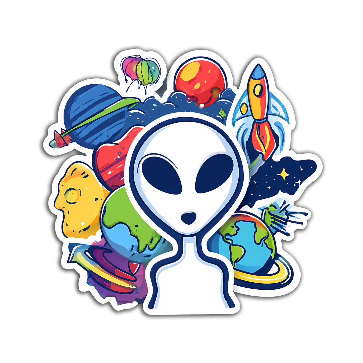 Alien Sticker