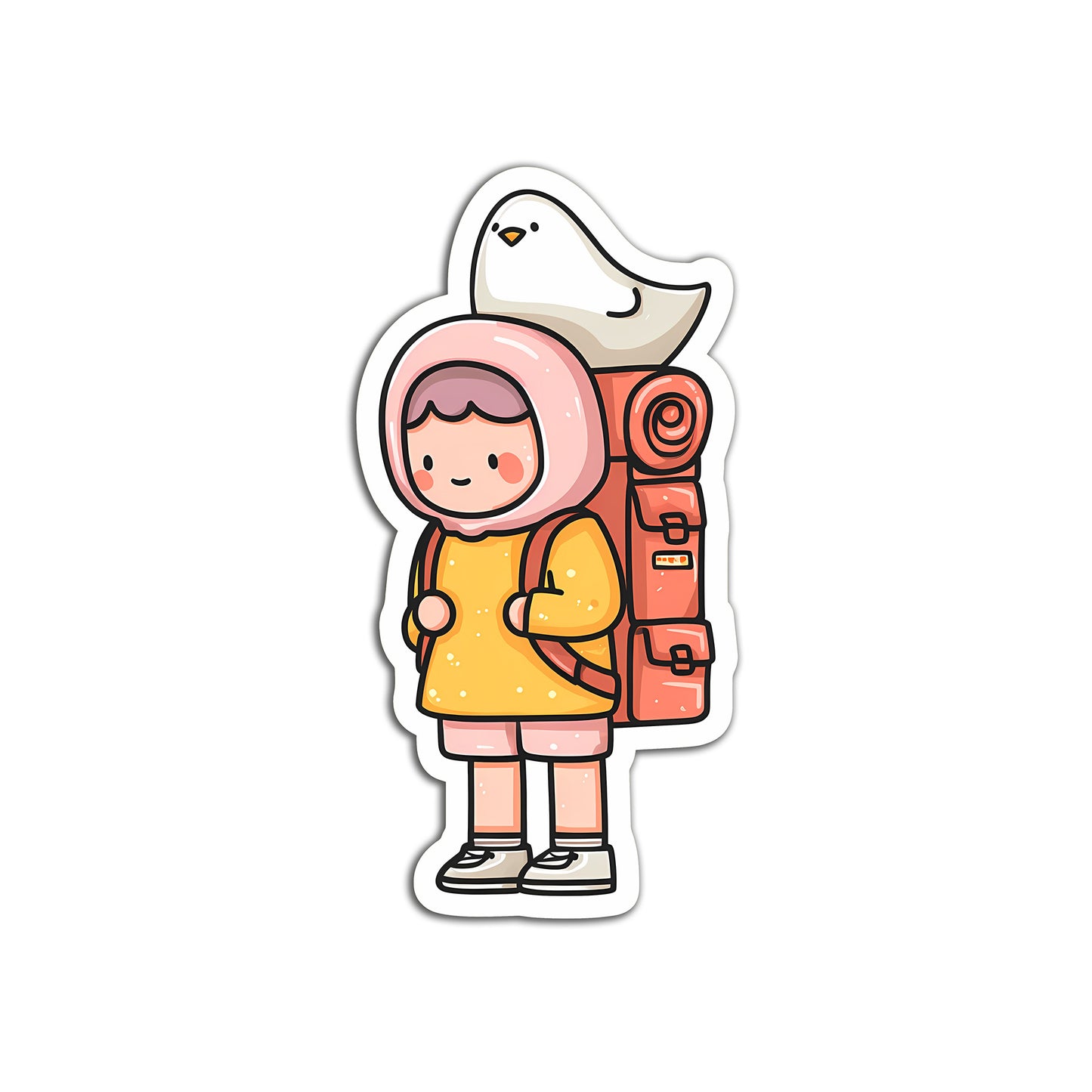 Traveller Girl Sticker