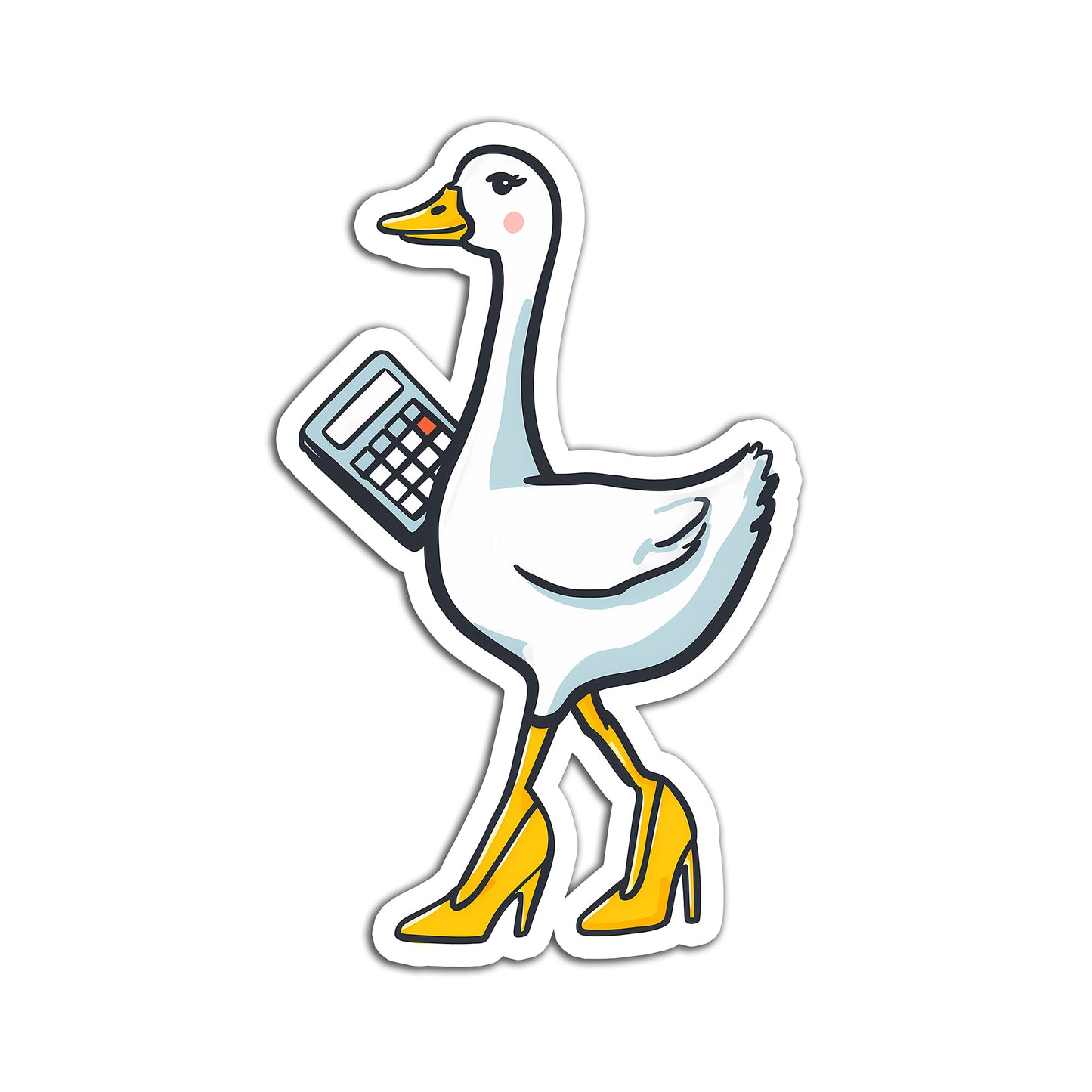 Duck Calculator Sticker