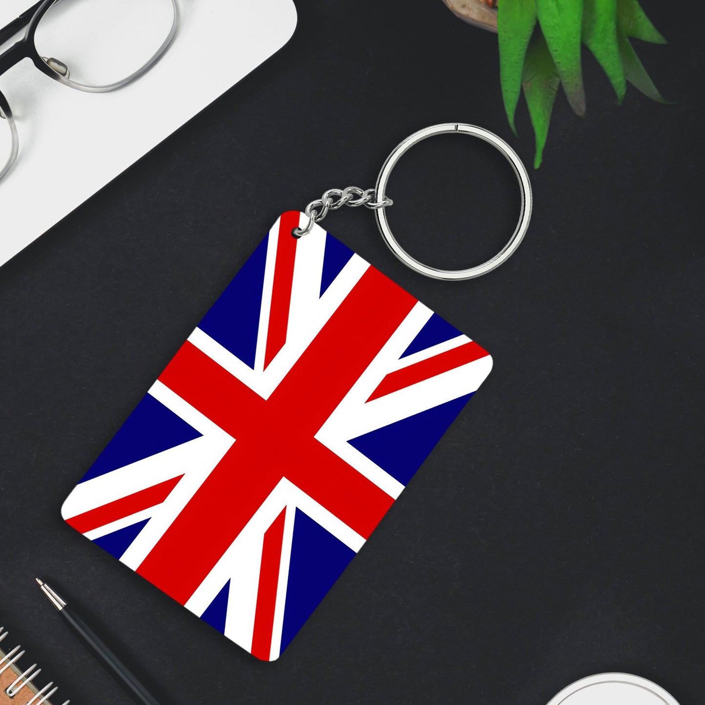England Flag Keychain