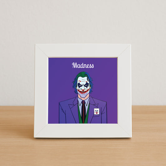 Joker Madness Desk Mini Frame