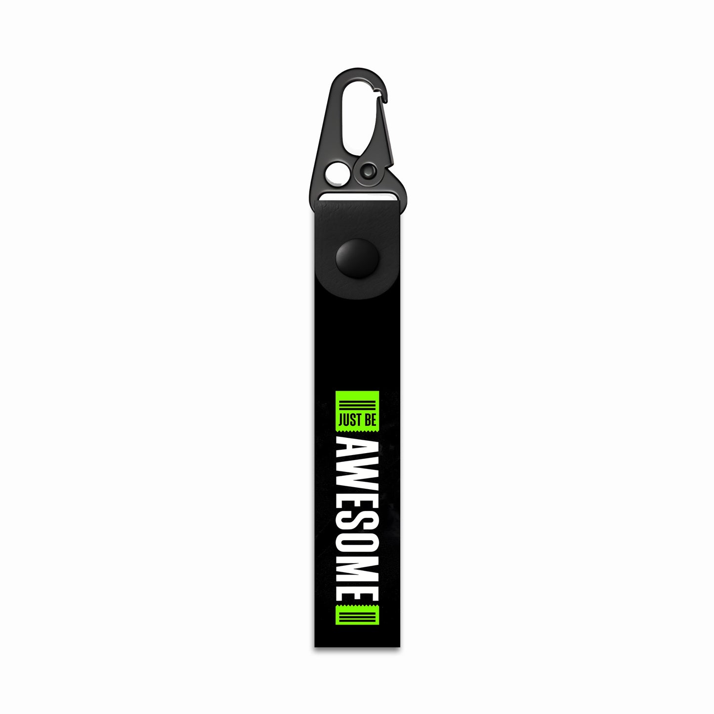 Just Be Awesome Keyholder with Carabiner Hook