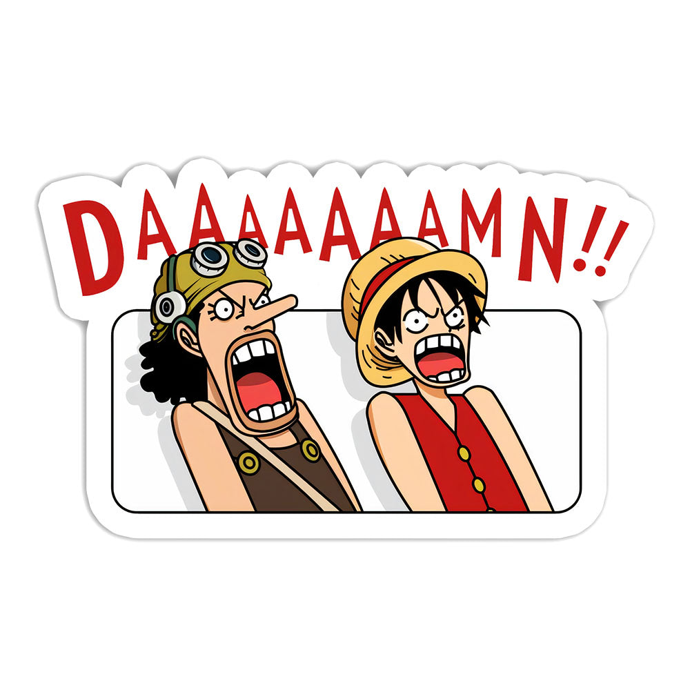 Luffy Daaaam sticker