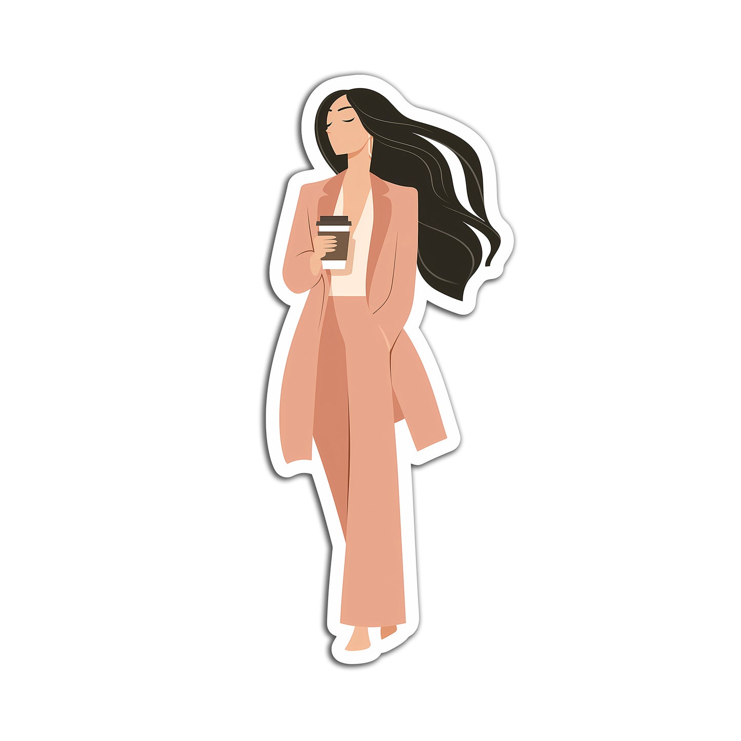Modern Boss Lady Sticker
