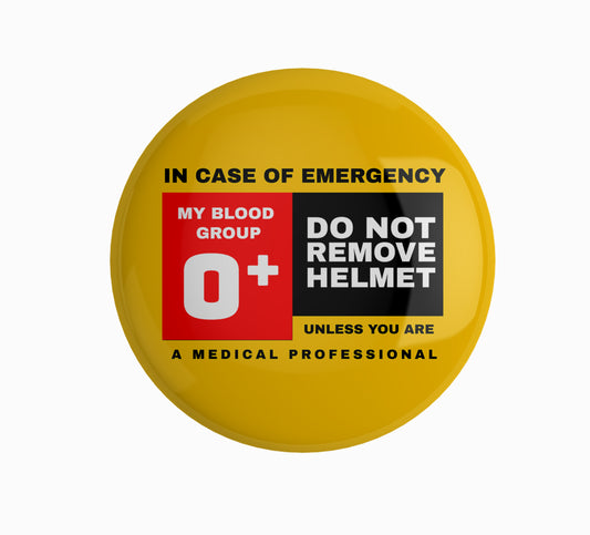 Emergency Blood Group Pin Badge