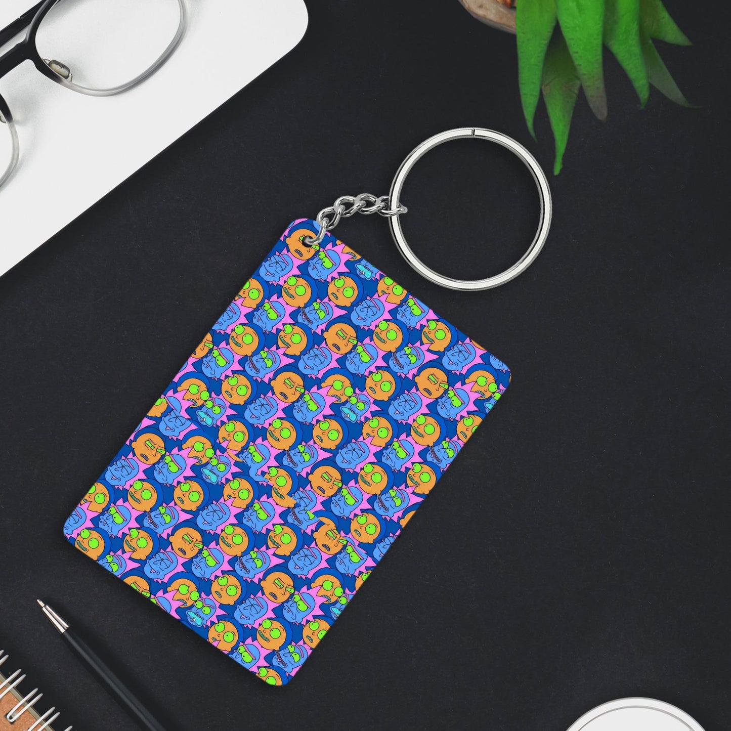Ricky Morty Keychain