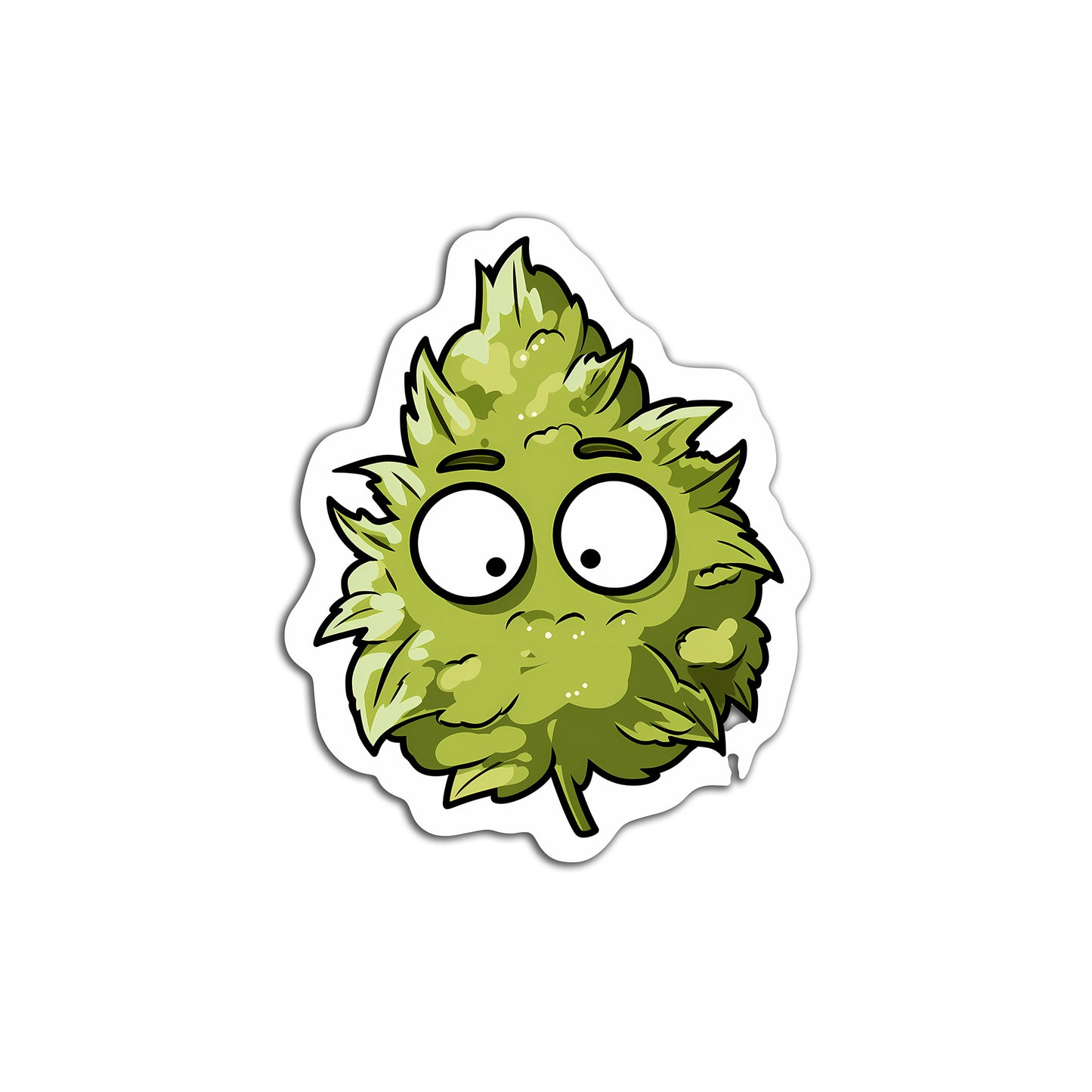 Cartoon Weed Monster Sticker