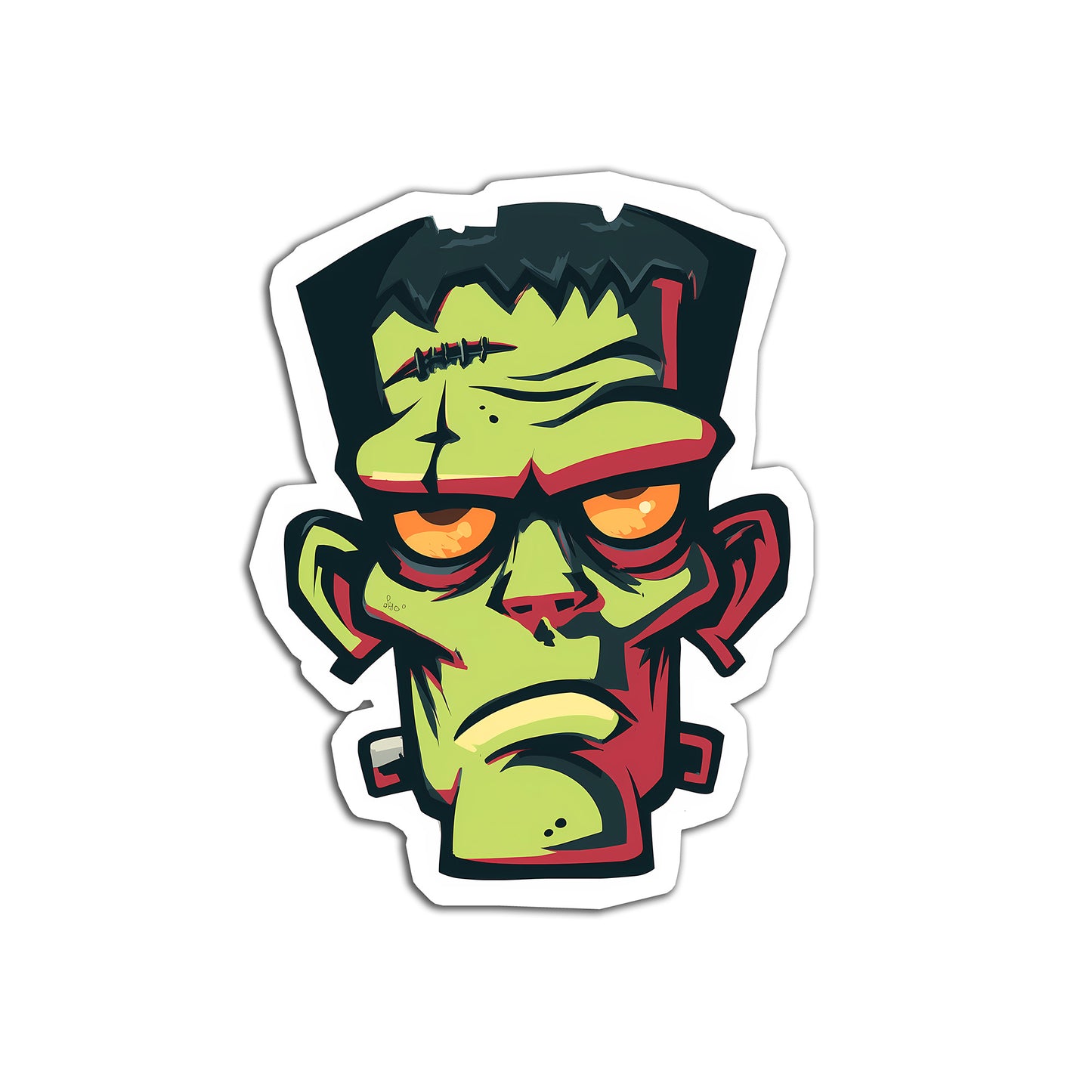 Frankenstein Halloween Sticker