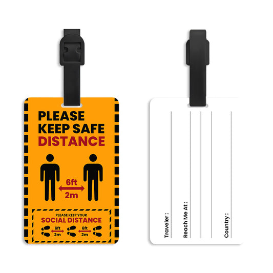 Keep Distance Luggage Tag