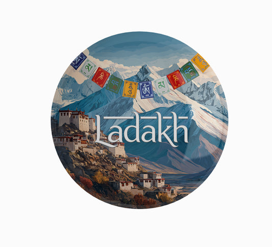 Leh Ladakh Mountain Souvenir Pin Badge
