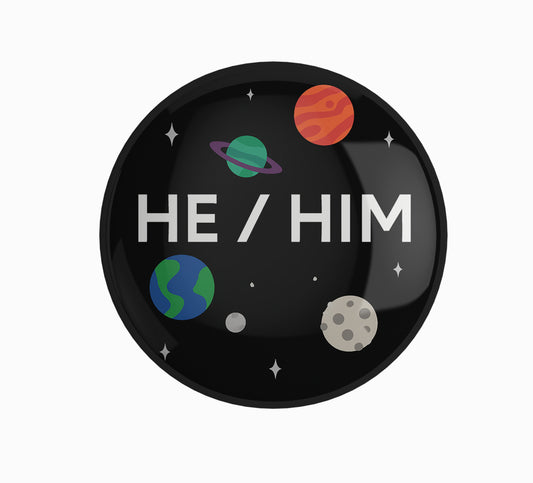 Space Theme Pin Badge