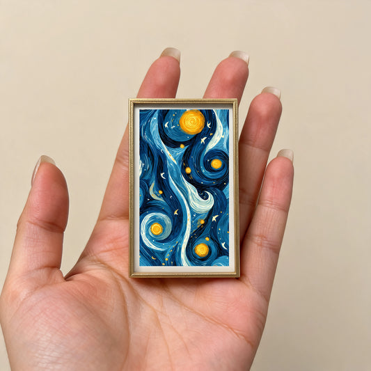 Starry Night Abstract Sky Mini Frame