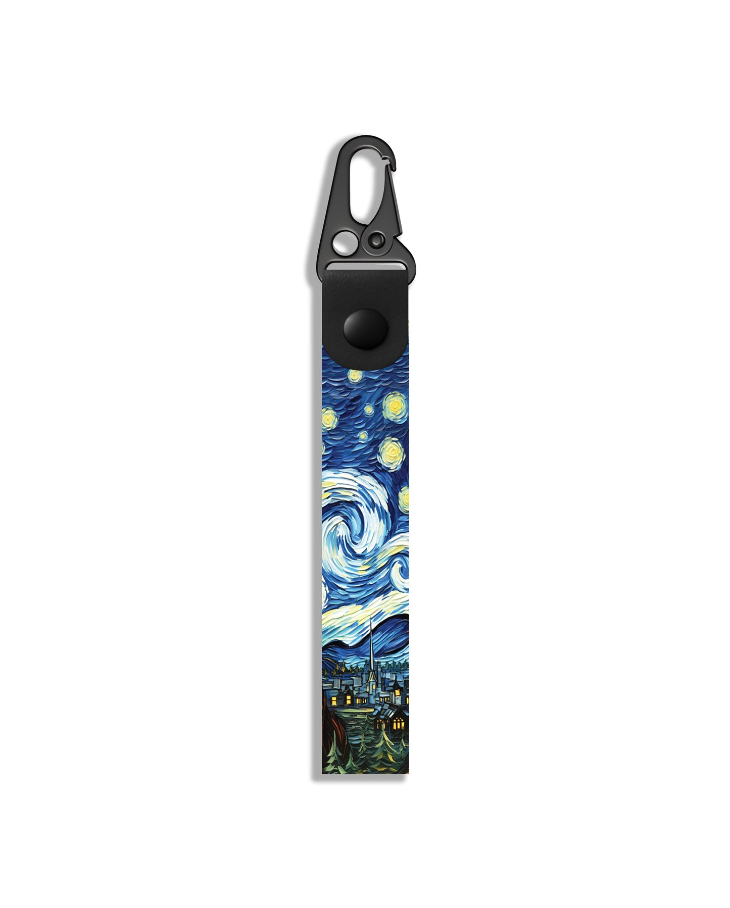 Starry Night Short Keyholder with Carabiner Hook
