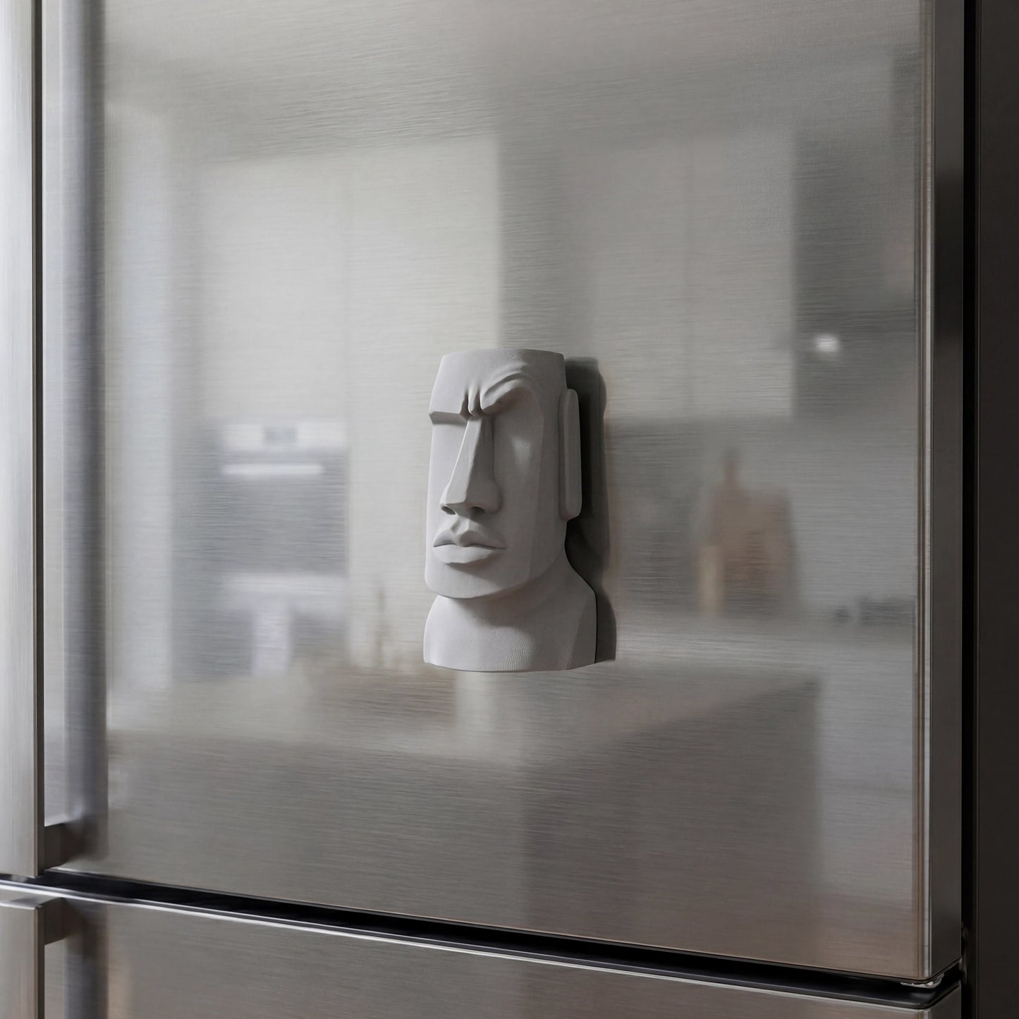 Moai Head Fridge Magnet – Hidden Magnet Design