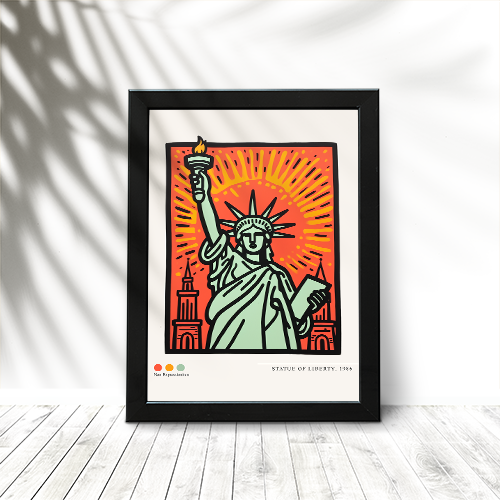 Statue of liberty wall art