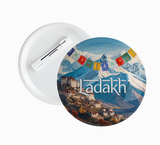 Leh Ladakh Mountain Souvenir Pin Badge