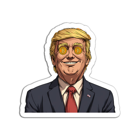 Donald Trump Bitcoin Sticker