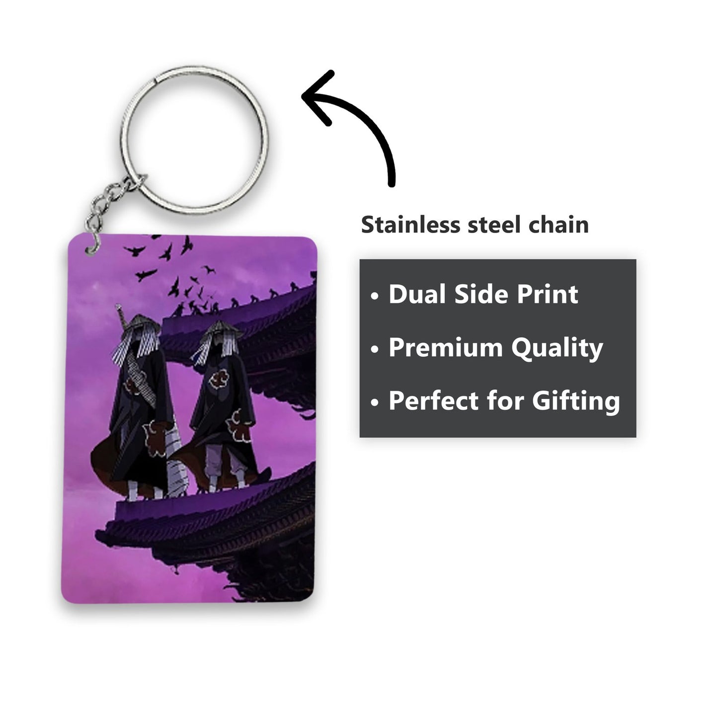 Anime Vibe Keychain Bundle (4 Pieces) Stylish Keychains for Every Ride