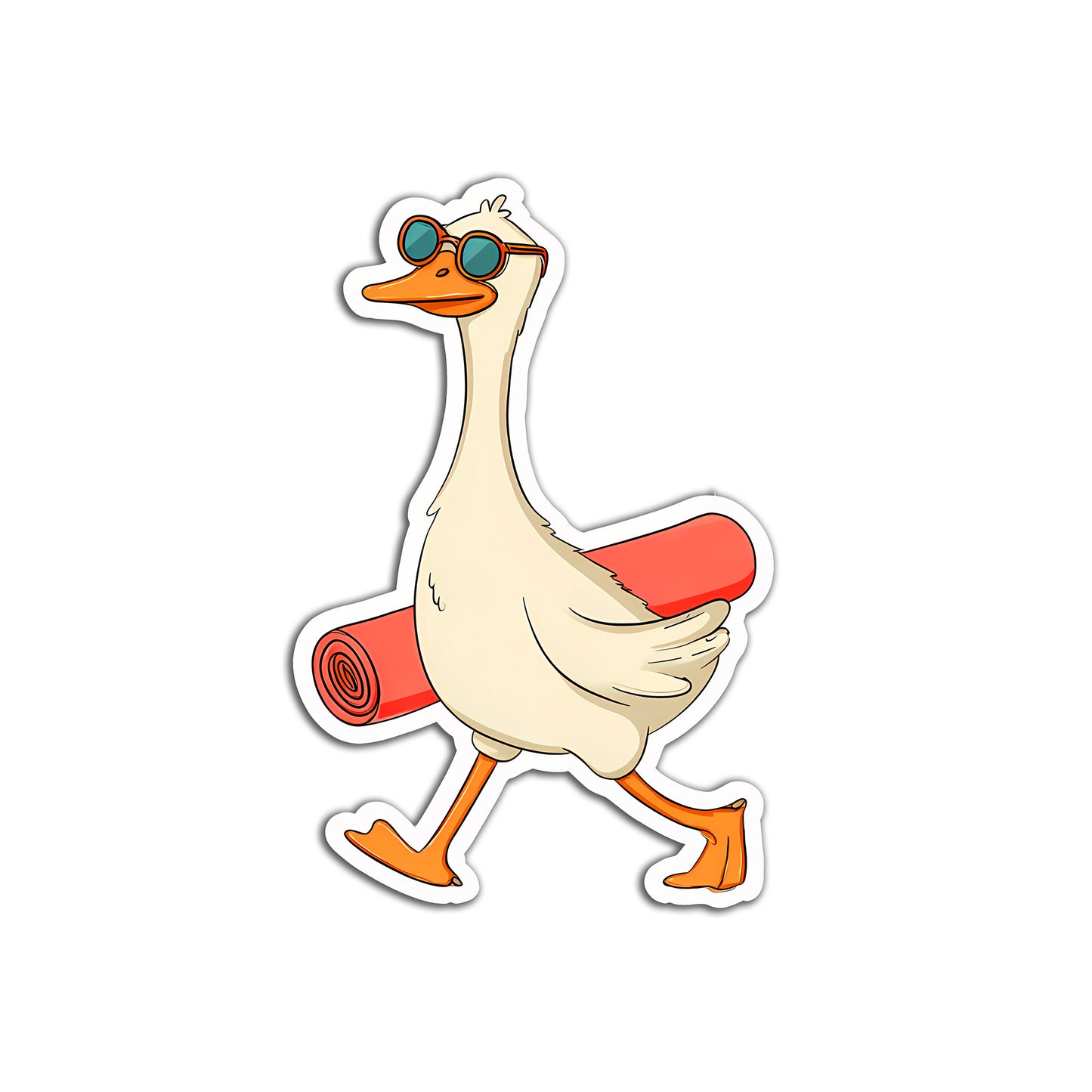 Duck Yoga Sticker