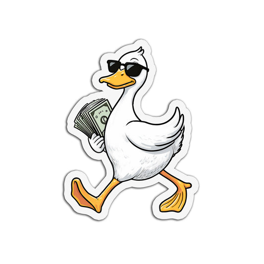 Duck money Sticker