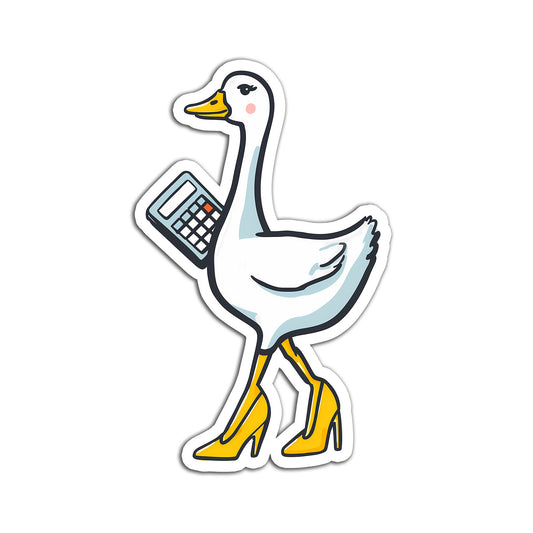 Duck Calculator Sticker