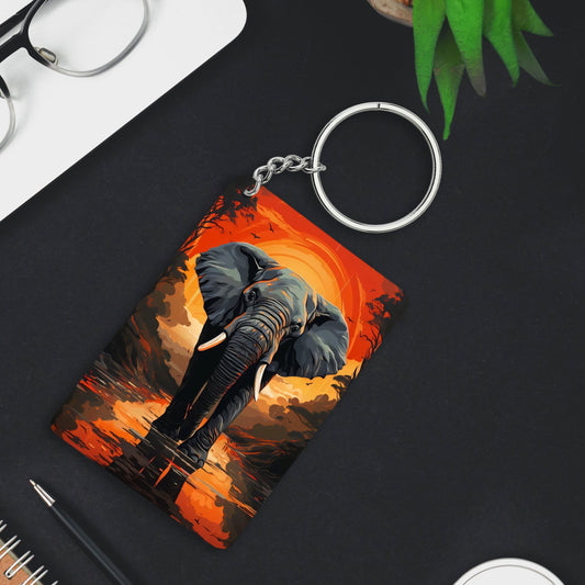 Strong Elephant Keychain