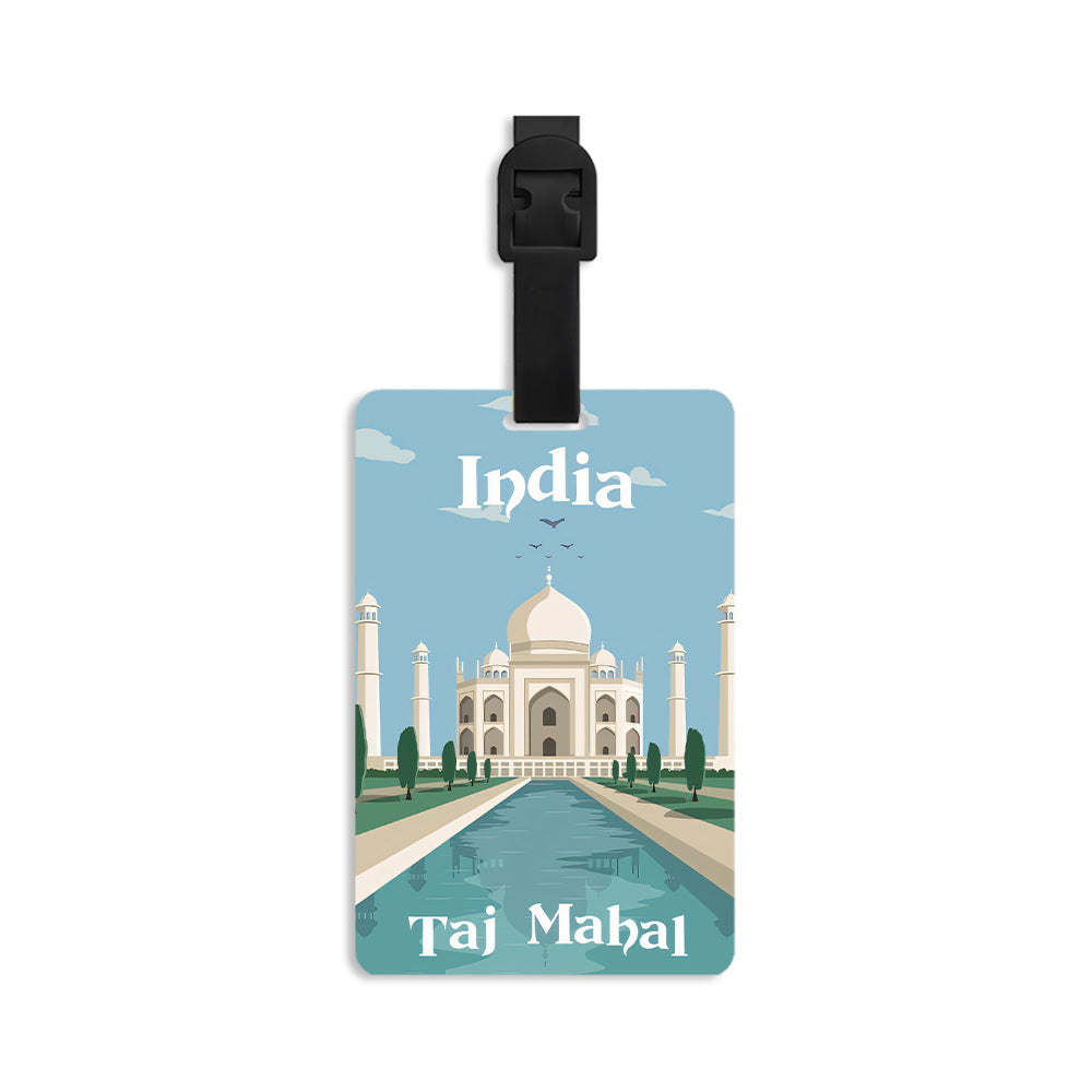 Taj Mahal India Luggage Tag