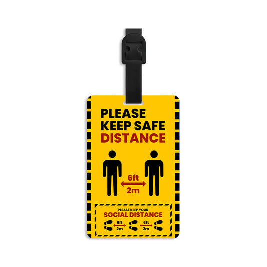 Keep Distance Luggage Tag
