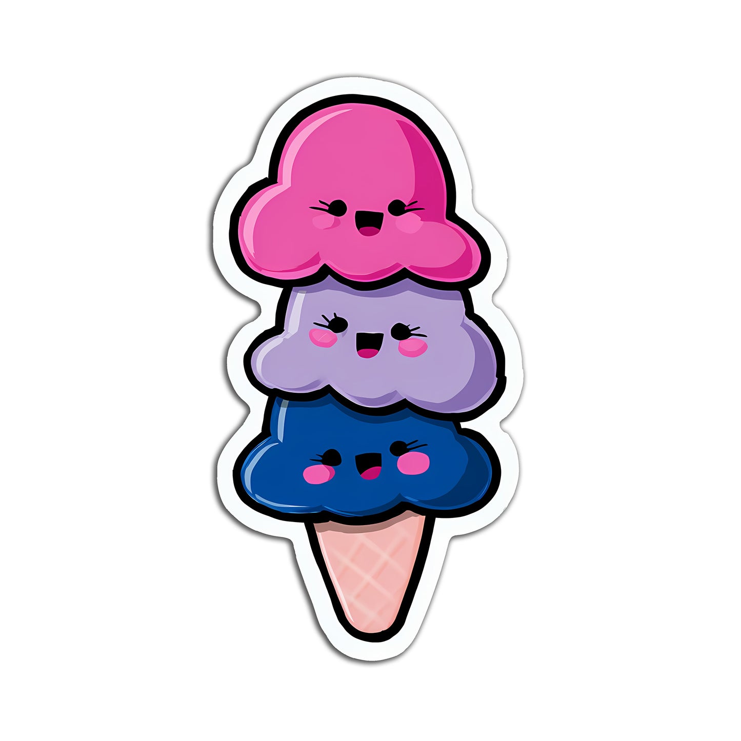 Ice Cream Stack Sticker