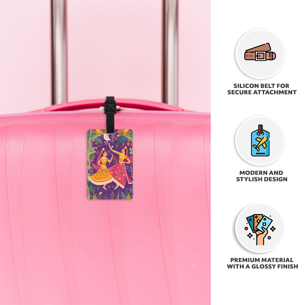 Indian Art Luggage Tag