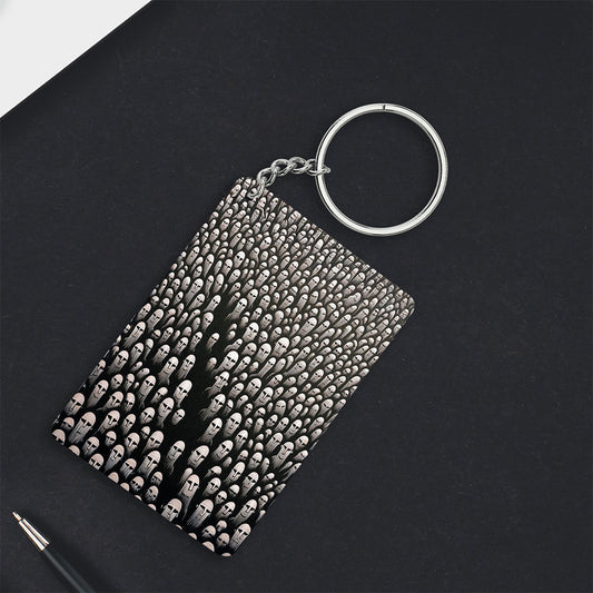 Faces in the Crowd Keychain