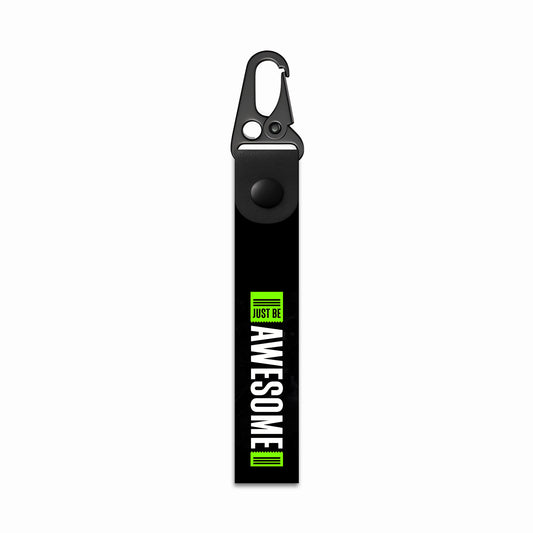 Just Be Awesome Keyholder with Carabiner Hook