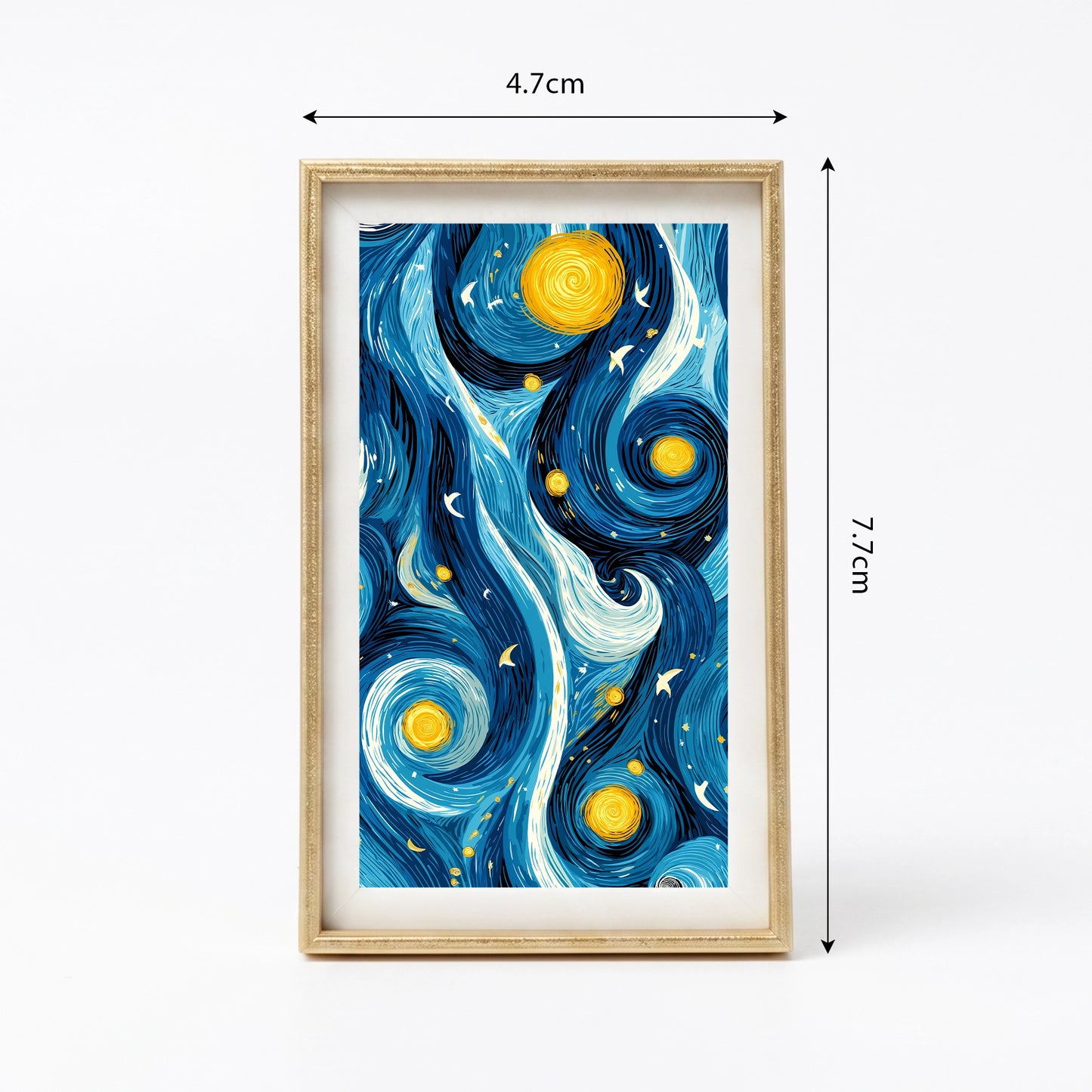 Starry Night Abstract Sky Mini Frame