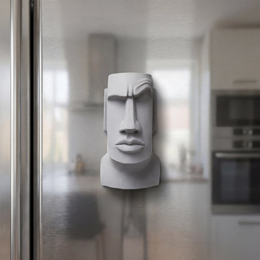 Moai Head Fridge Magnet – Hidden Magnet Design