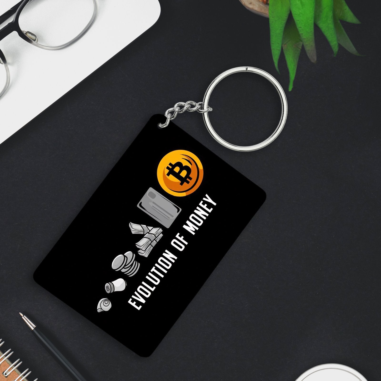 Evolution of Money keychain – Giftle