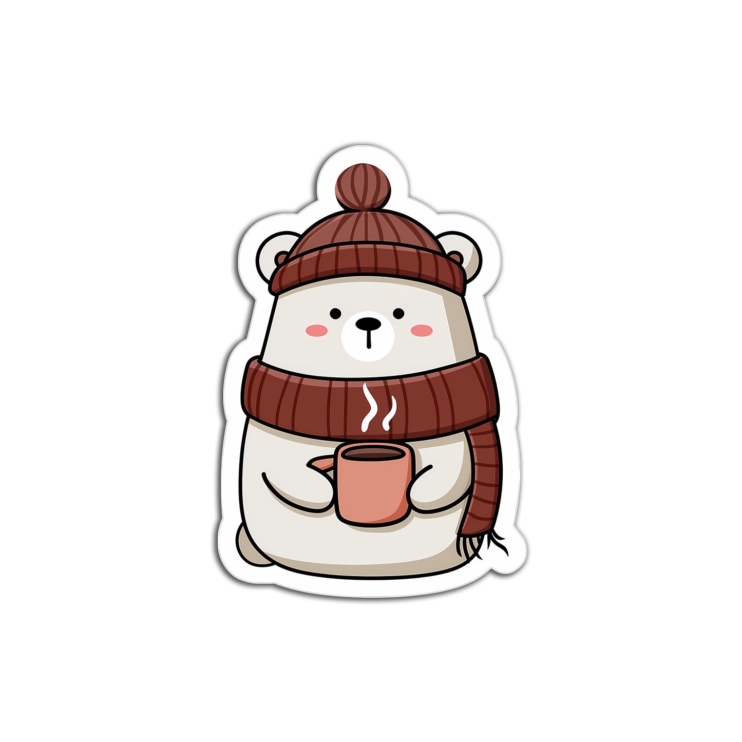 Panda Coffee Cup Sticker