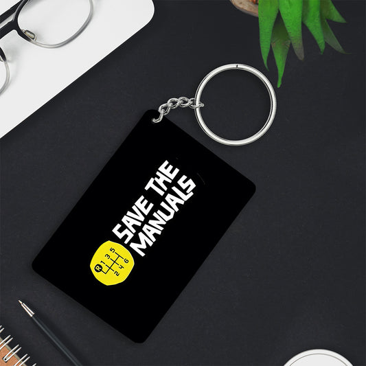 Save the Manuals keychain
