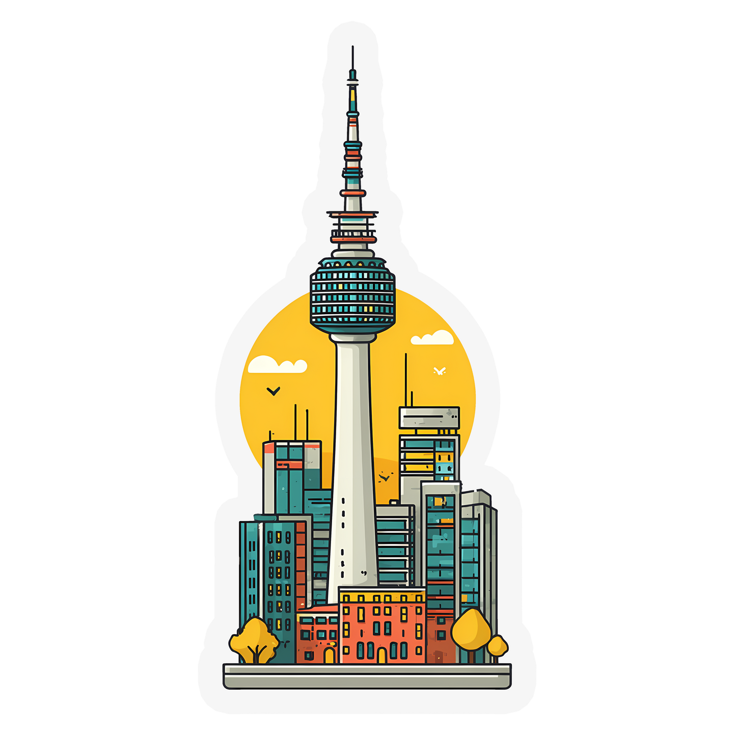 Seoul Tower Sticker