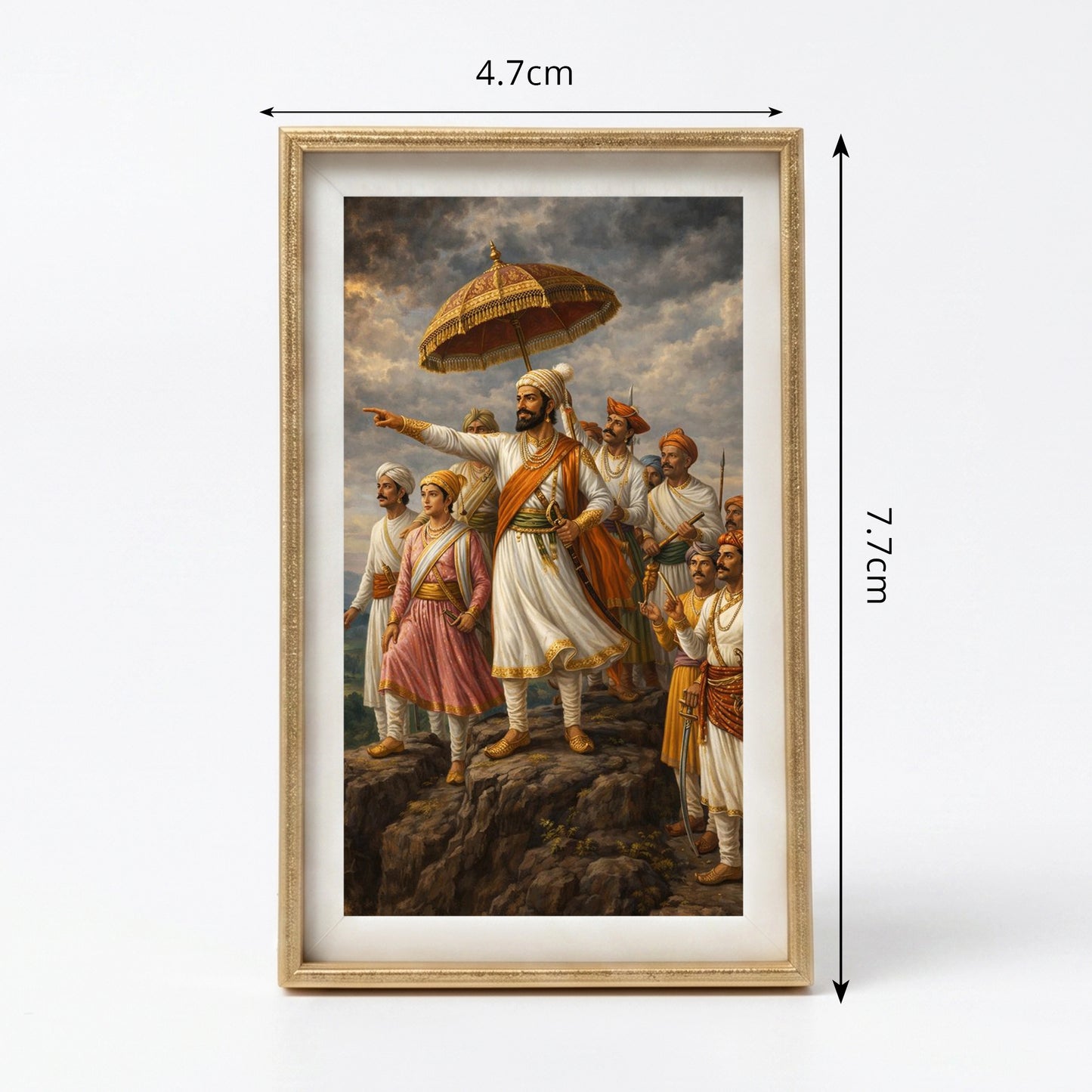 Chhatrapati Shivaji Maharaj Mini Desk Frame 1.8 x 3 Inch