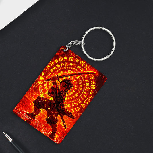 Tanjiro Flame Breathing Keychain