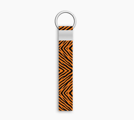 Tiger Stripes Short lanyard keychain