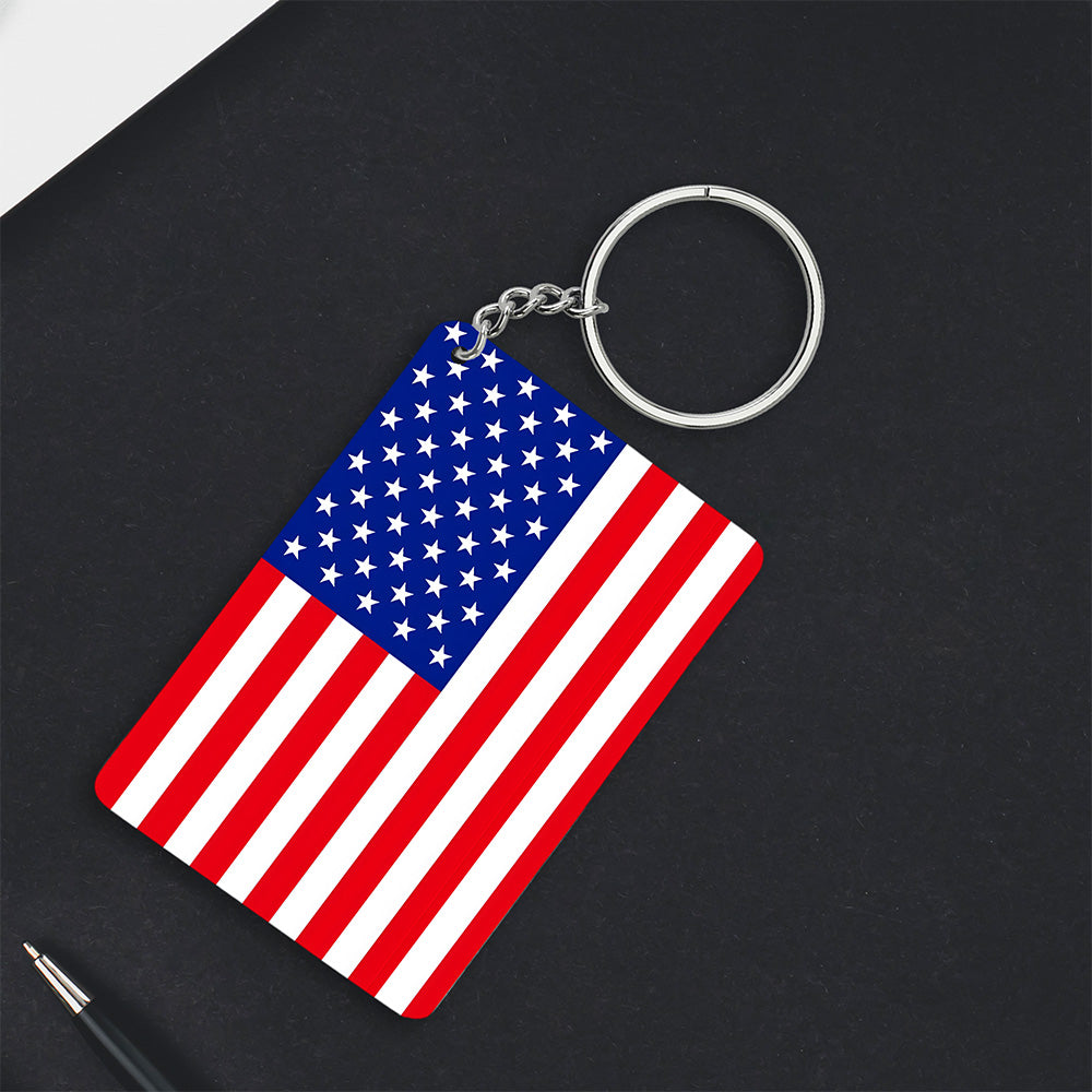 USA Flag Keychain