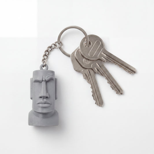 Moai Head Keychain
