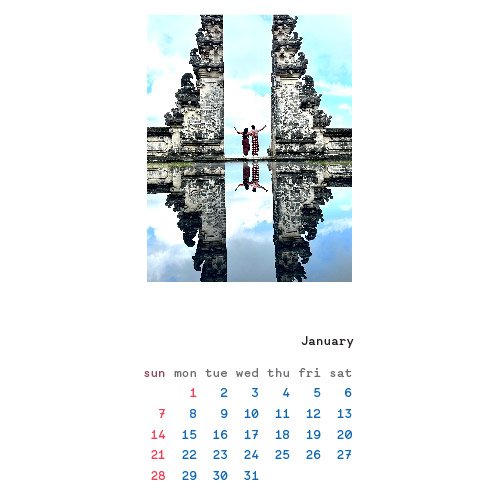 Memories Calendar 2024