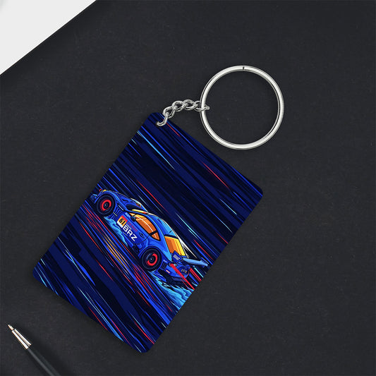 Street Drift Vibe Keychain – Blue Edition