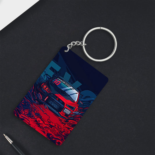 Midnight Speed Keychain – Neon Racer