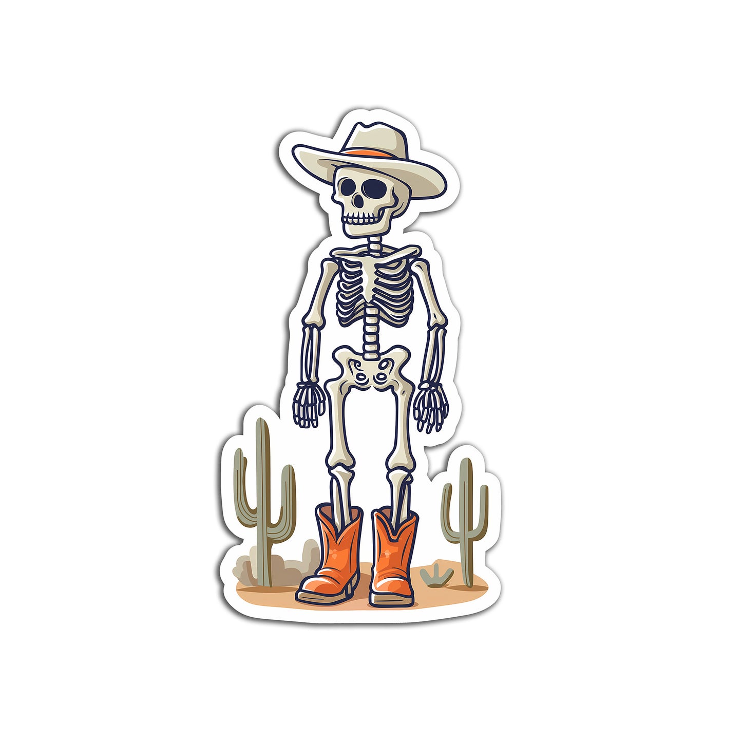 Skull Boy Skeleton Sticker