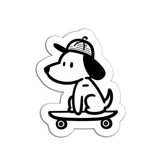 Dog Riding Sticker