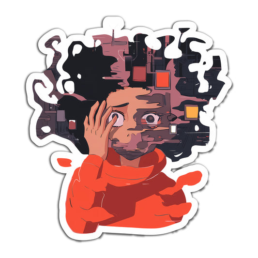 Abstract Emotion Character Sticker