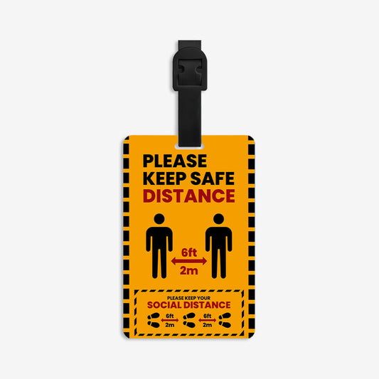 Keep Distance Luggage Tag